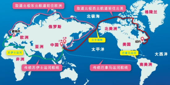 避开红海，中国集装箱海运船开辟北极新航线